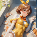 美少女にソースをかけて 2枚目
