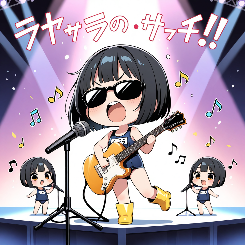 ちび過ぎるスク水オブロック！！