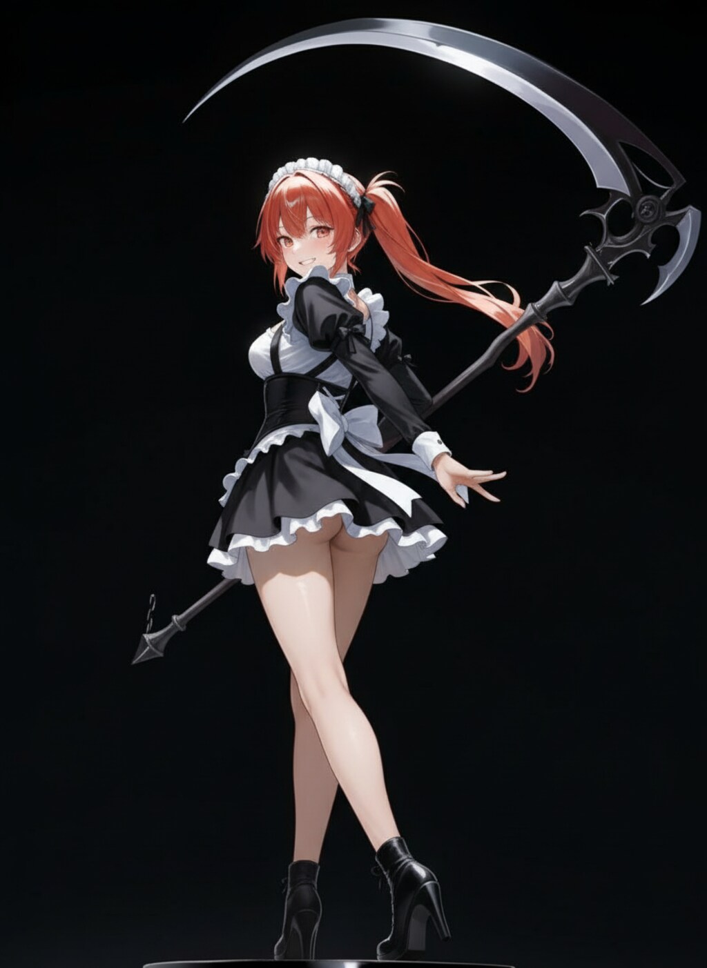 草刈りメイドさん。アングル弄ってみたよ。
