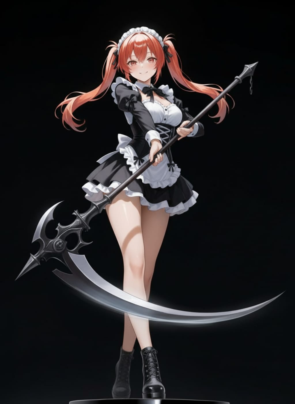 草刈りメイドさん。アングル弄ってみたよ。