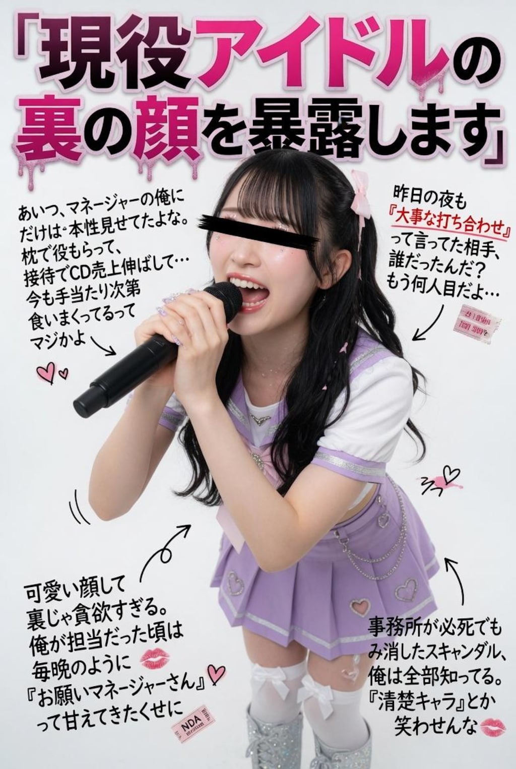 現役アイドルの裏の顔を暴露します
