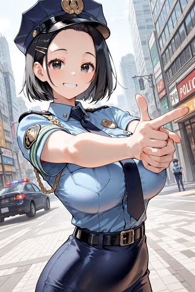 はい、両手あげてくださ〜い💕 | の人気AIイラスト・グラビア