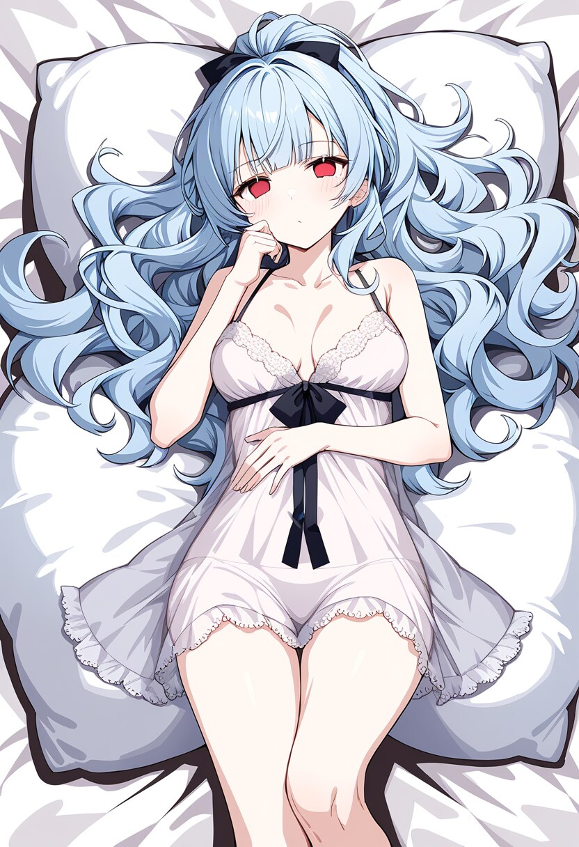 酔って寝ちゃう、雪兎小雪（うちの子）