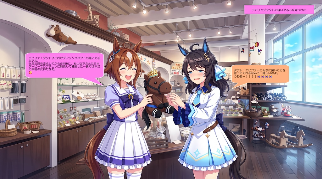 エピファとタクト、NHPで寛ぐ
