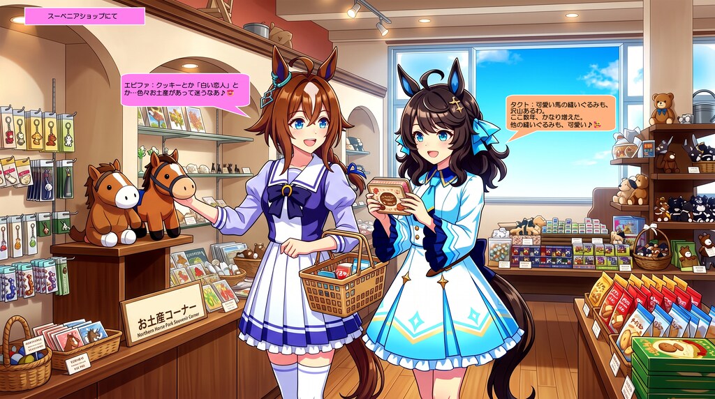 エピファとタクト、NHPで寛ぐ