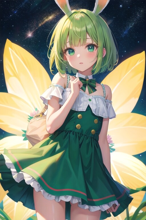 ドレスとボブカット