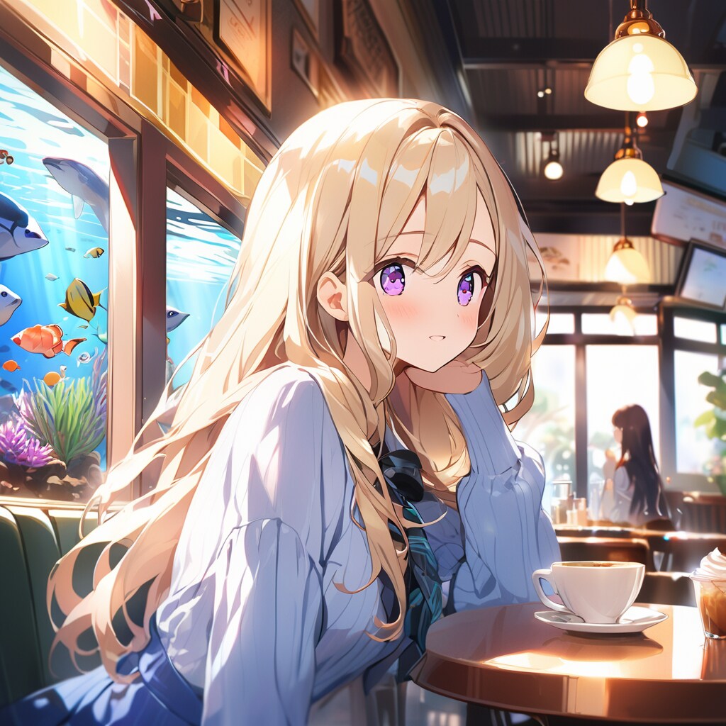 金髪アイドルとお忍びデート19 | の人気AIイラスト・グラビア