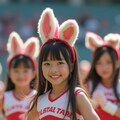 チアリーダーに張り切るFLUXさん 5枚目