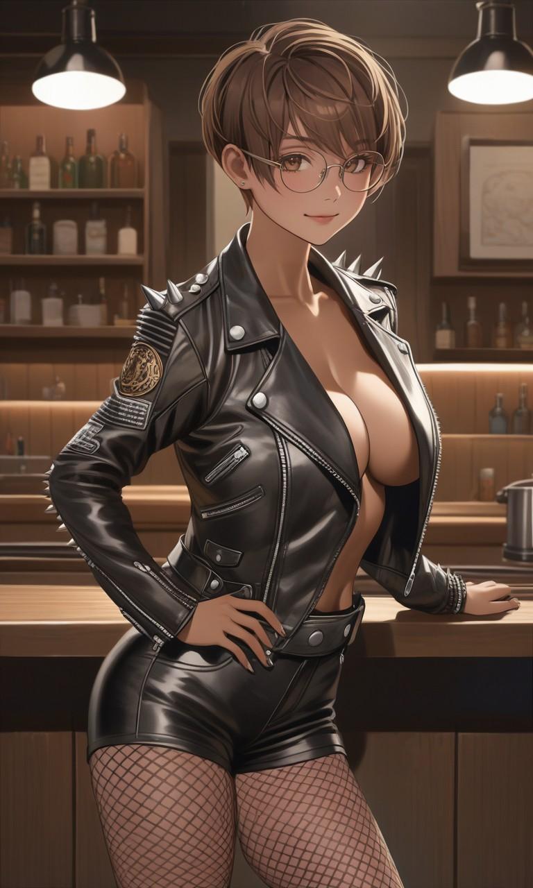 パンクな日焼け彼女