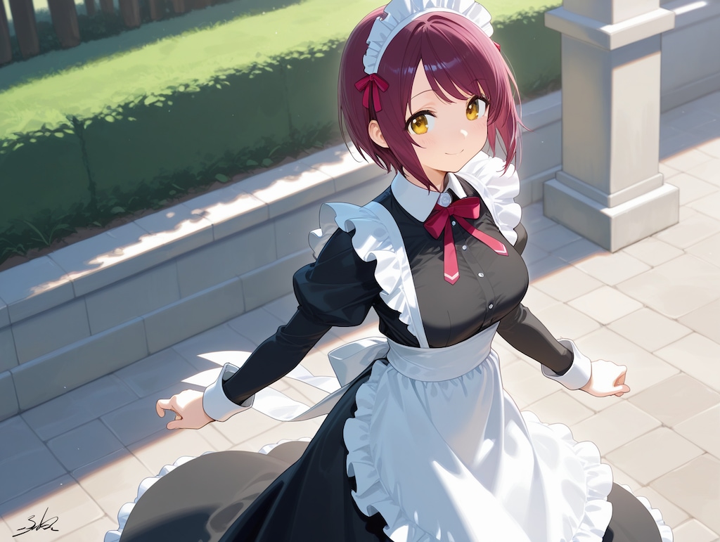 こんにちは（挨拶メイドの芽衣ちゃん）