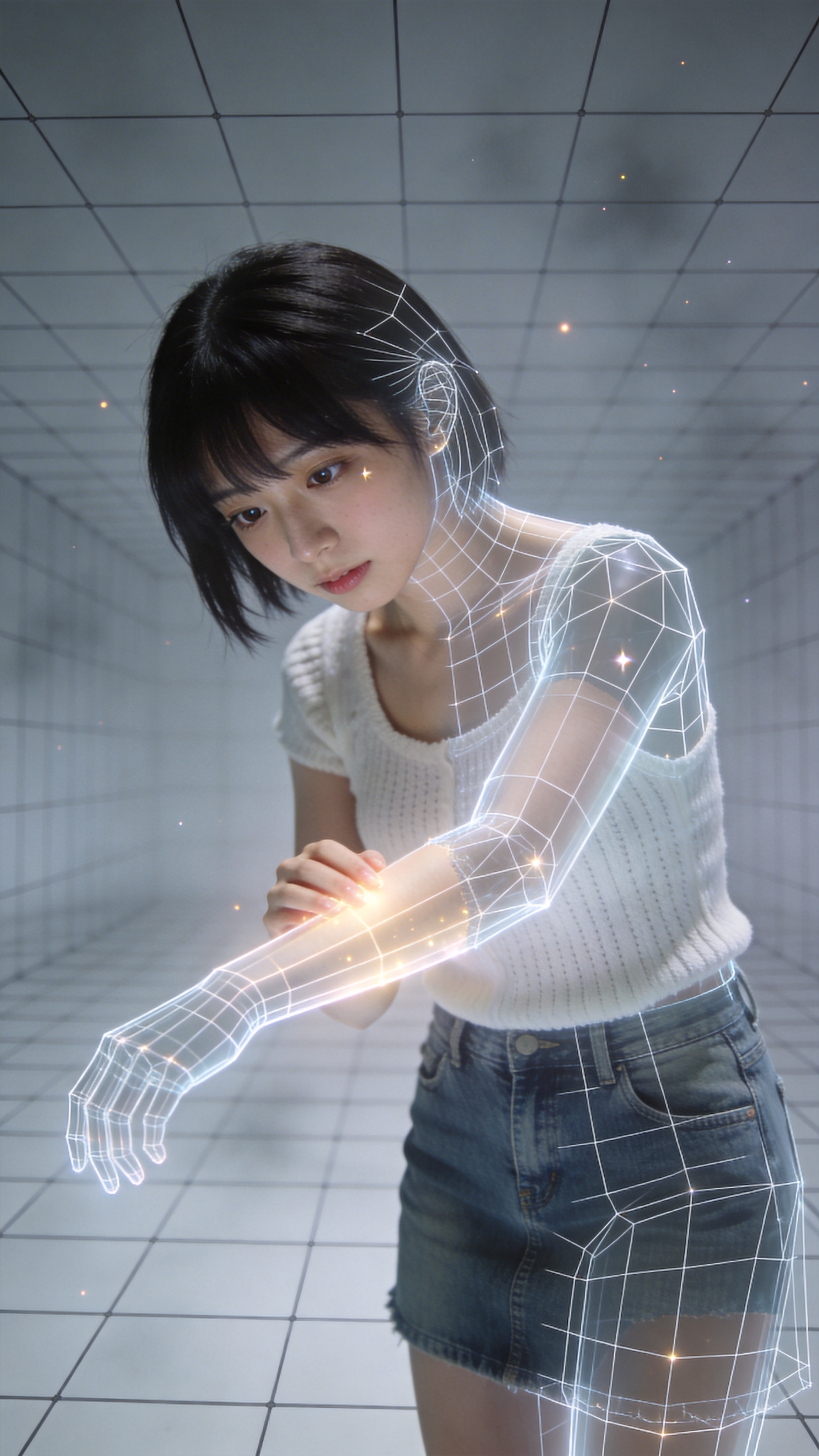 Awakening in the Wireframe Dream | の人気AIイラスト・グラビア