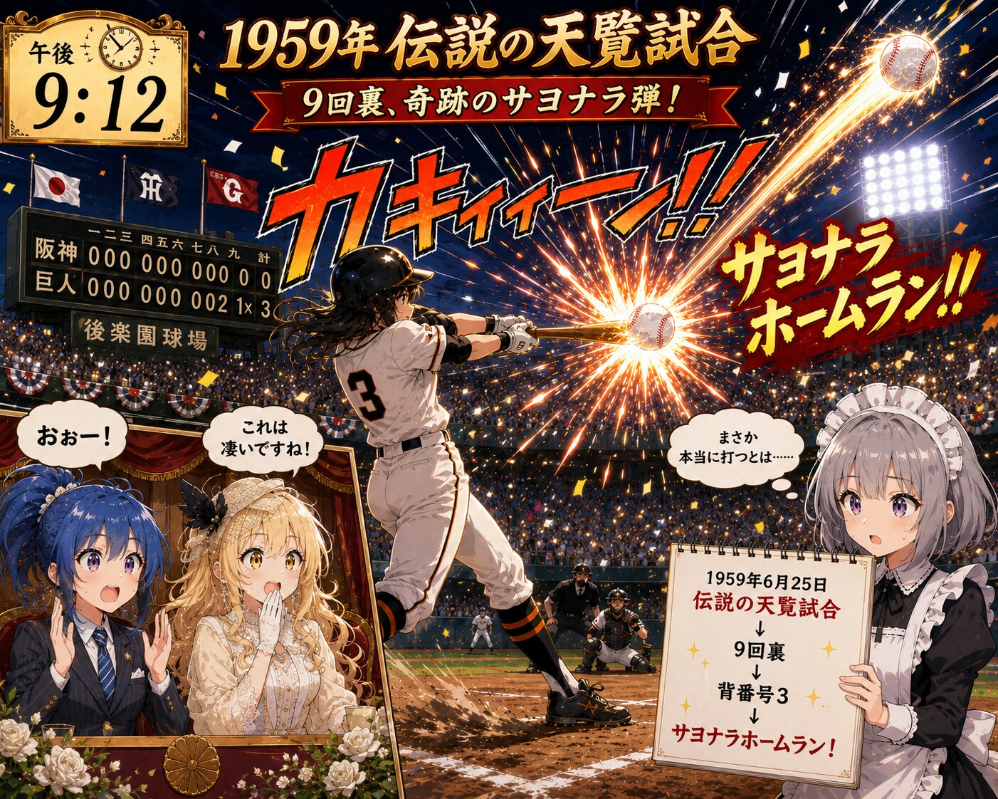 6月25日は天覧試合で長嶋茂雄がサヨナラホームランを打った日