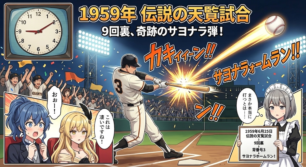 6月25日は天覧試合で長嶋茂雄がサヨナラホームランを打った日