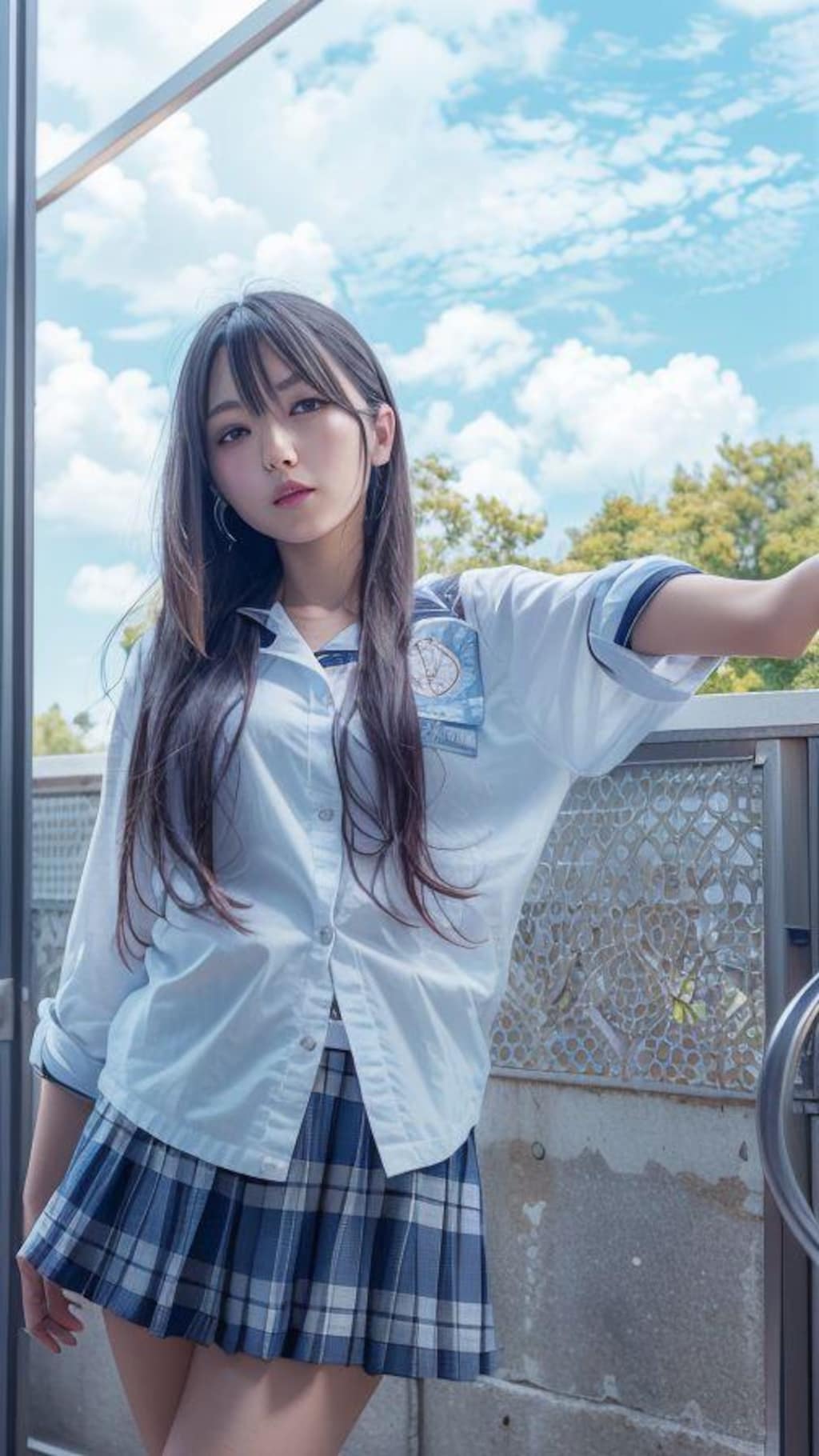 青空と女子高生