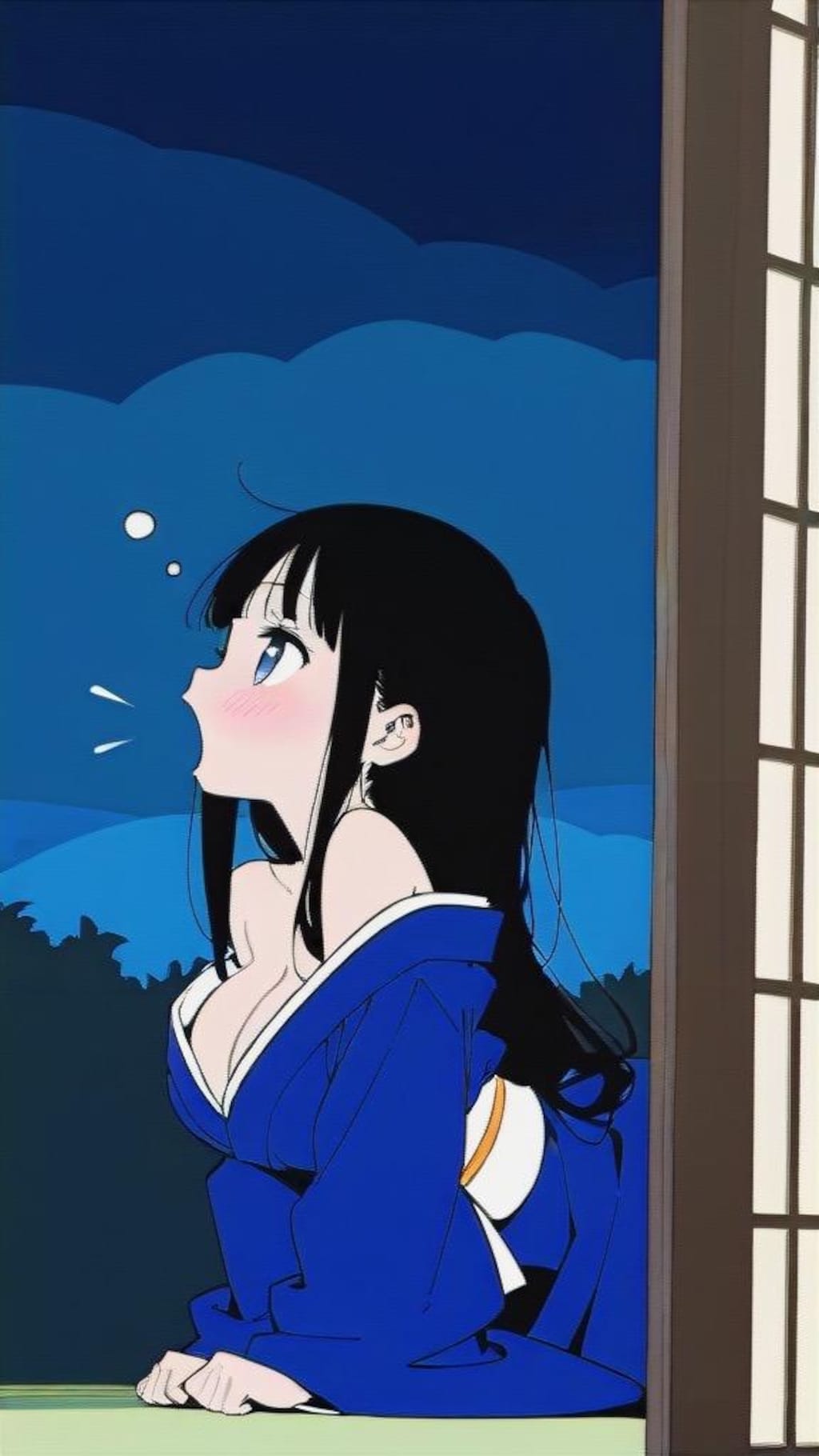 寝坊した織姫