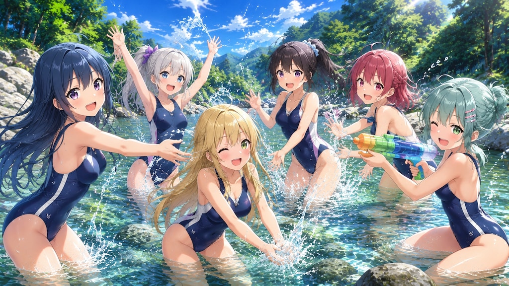水遊び