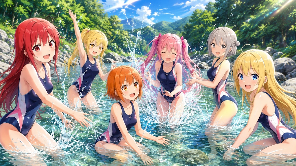 水遊び