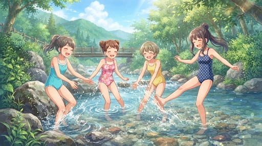 水遊び
