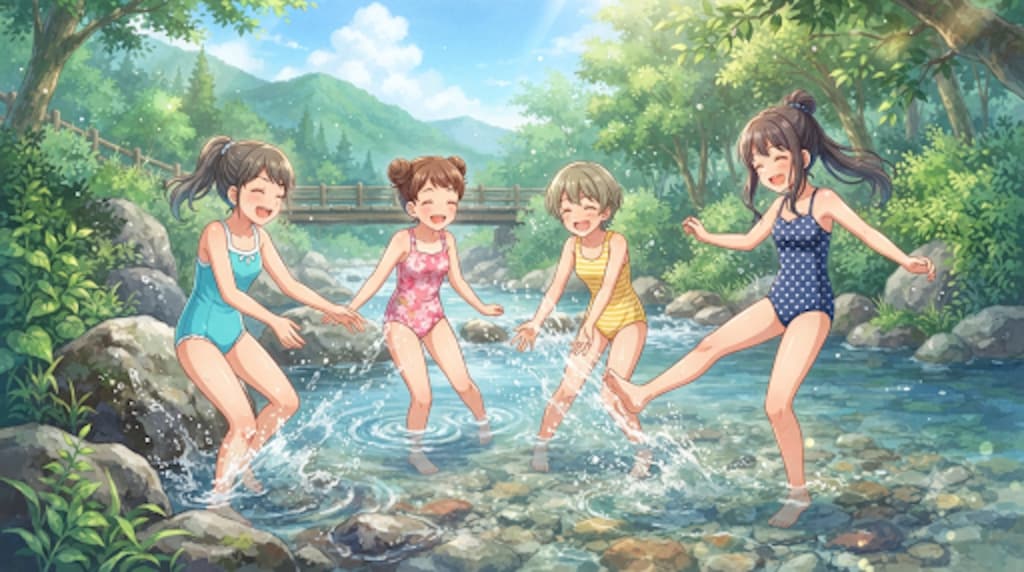 水遊び