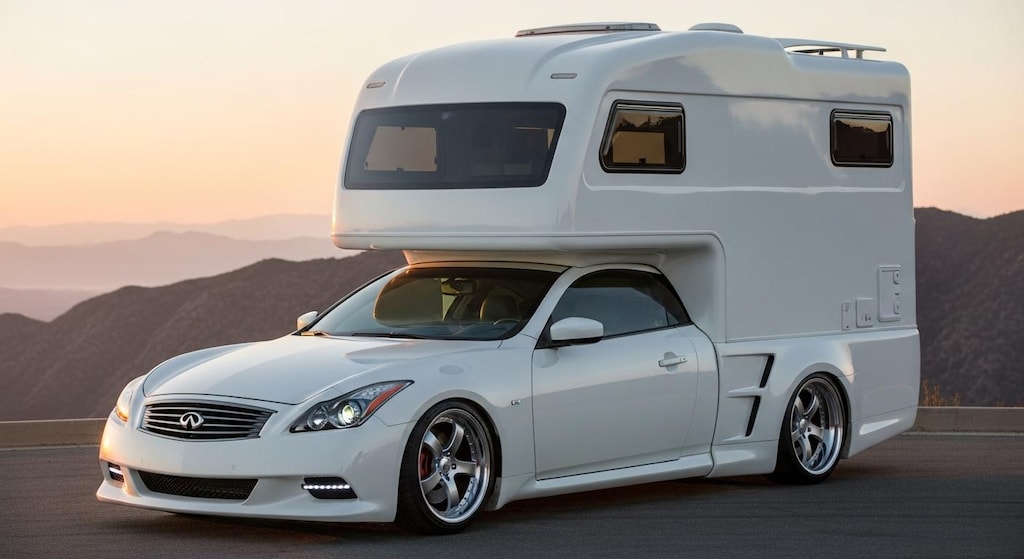 インフィニティクーペキャンピングカー