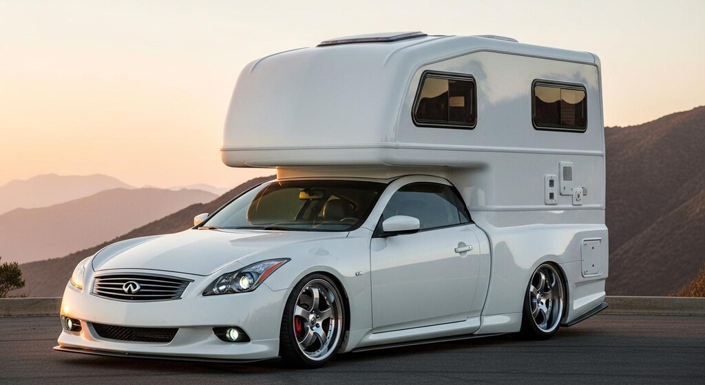 インフィニティクーペキャンピングカー