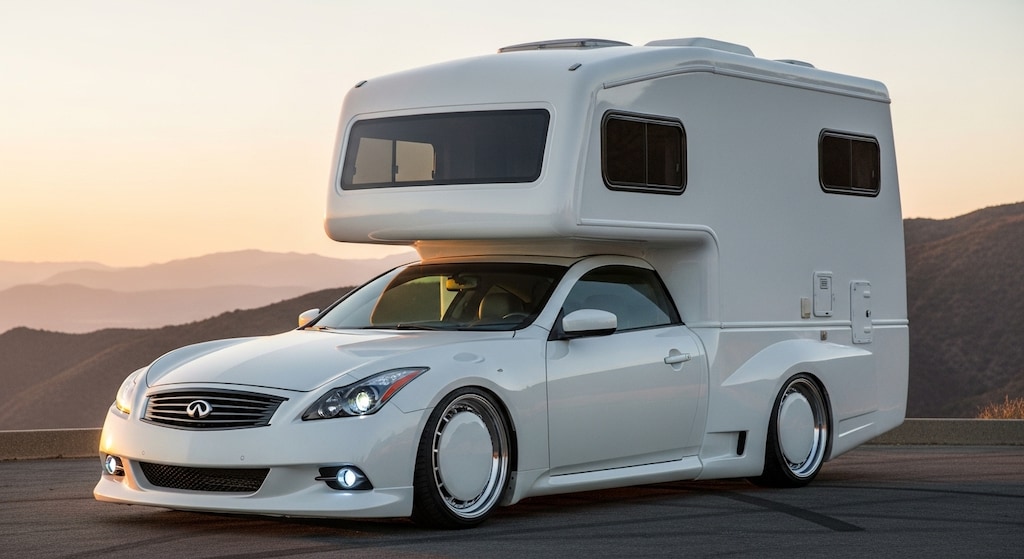 インフィニティクーペキャンピングカー