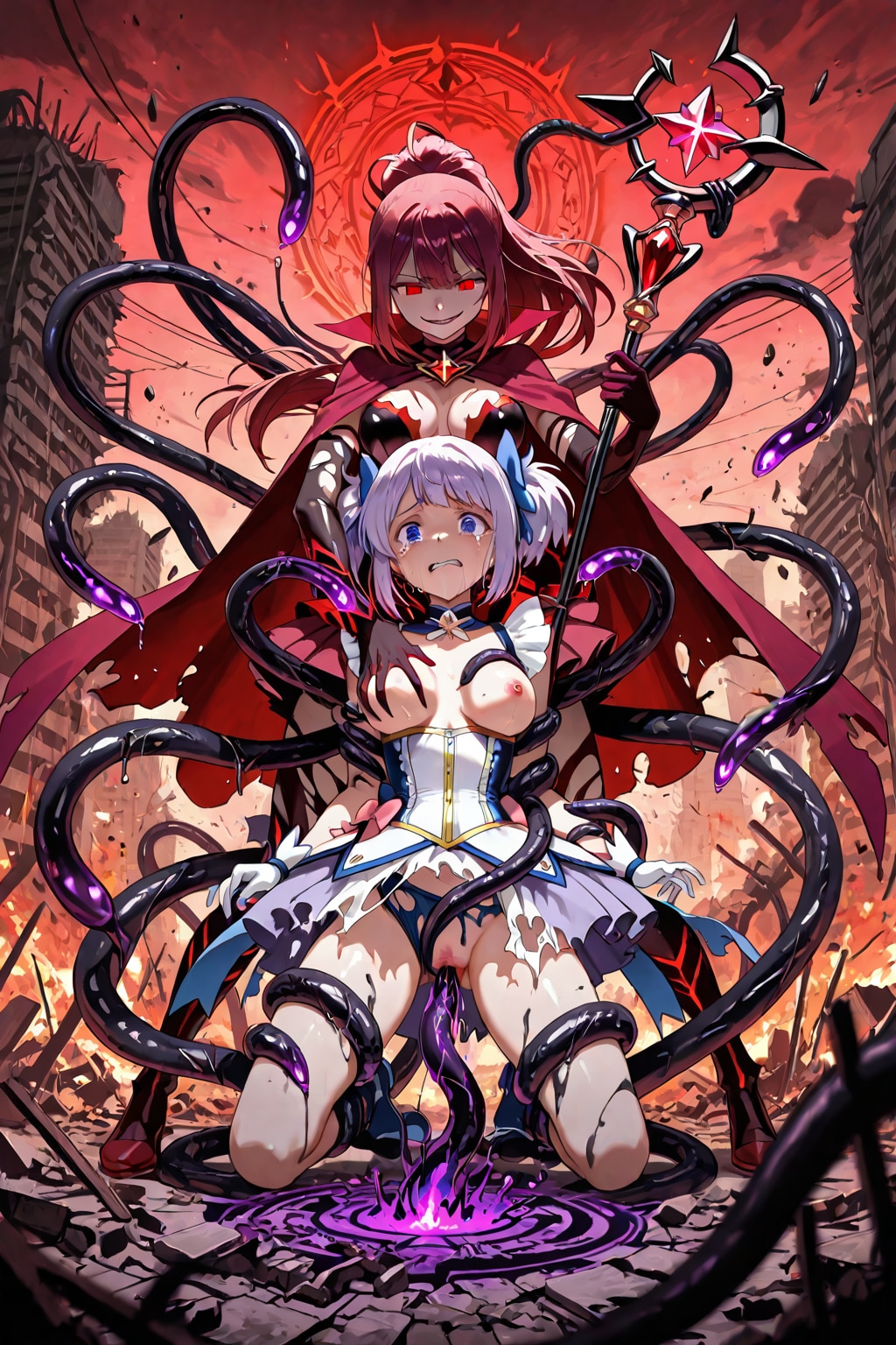 悪と善の魔法少女対決の行方