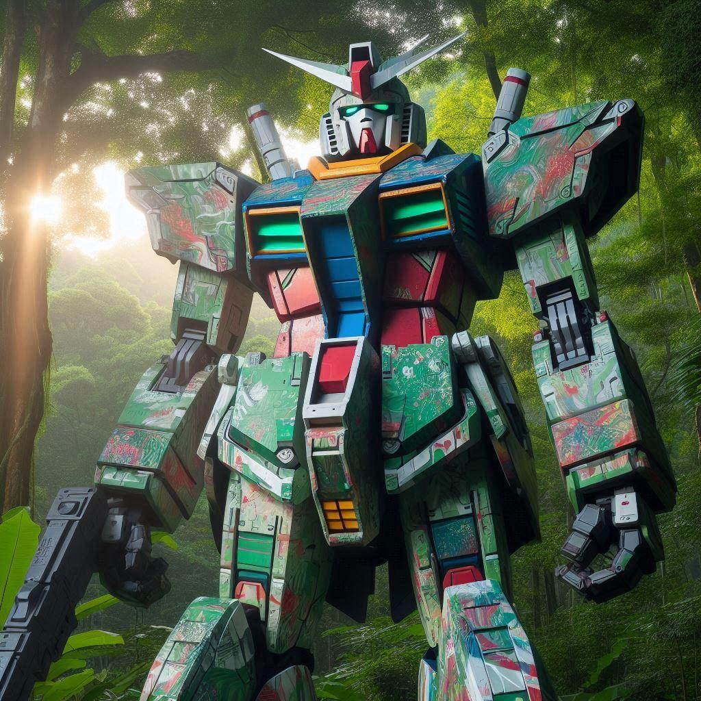 迷彩？のガンダム