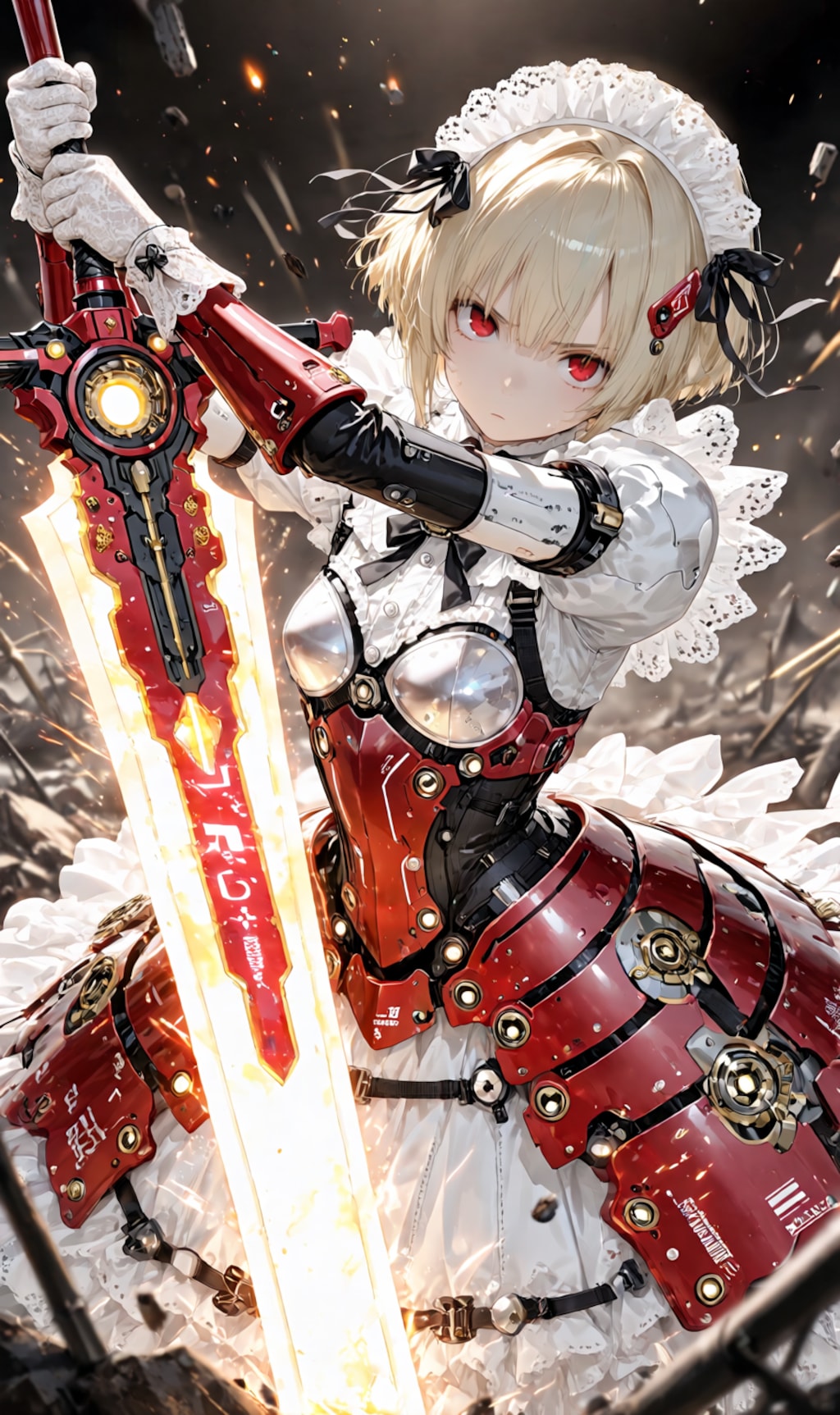 Armored Maid candy-red
