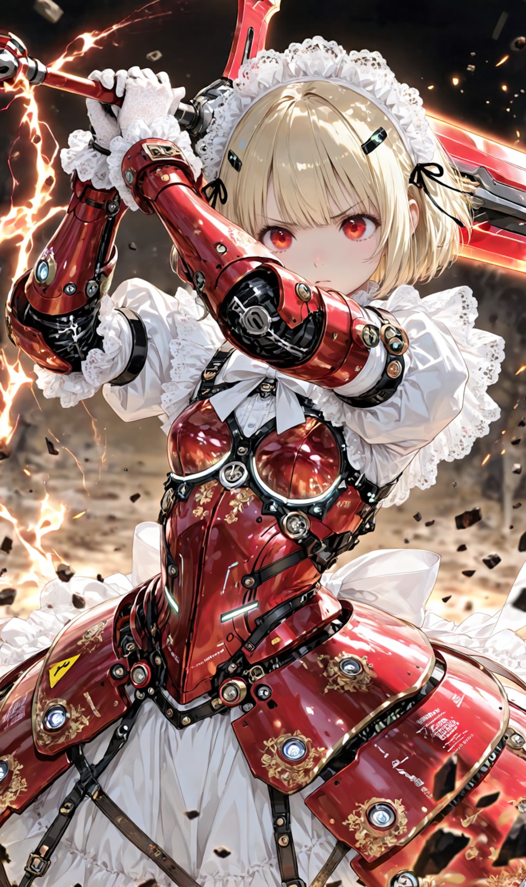 Armored Maid candy-red