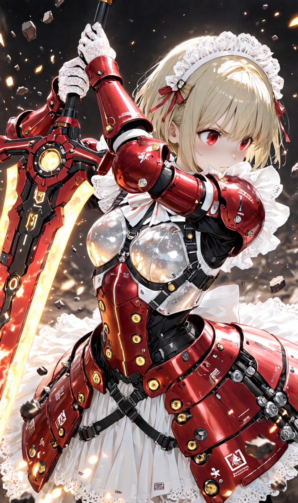 Armored Maid candy-red