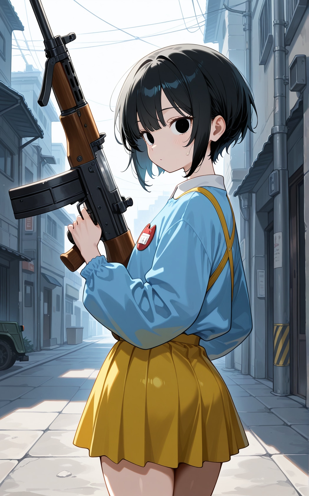 園児服と機関銃 | の人気AIイラスト・グラビア