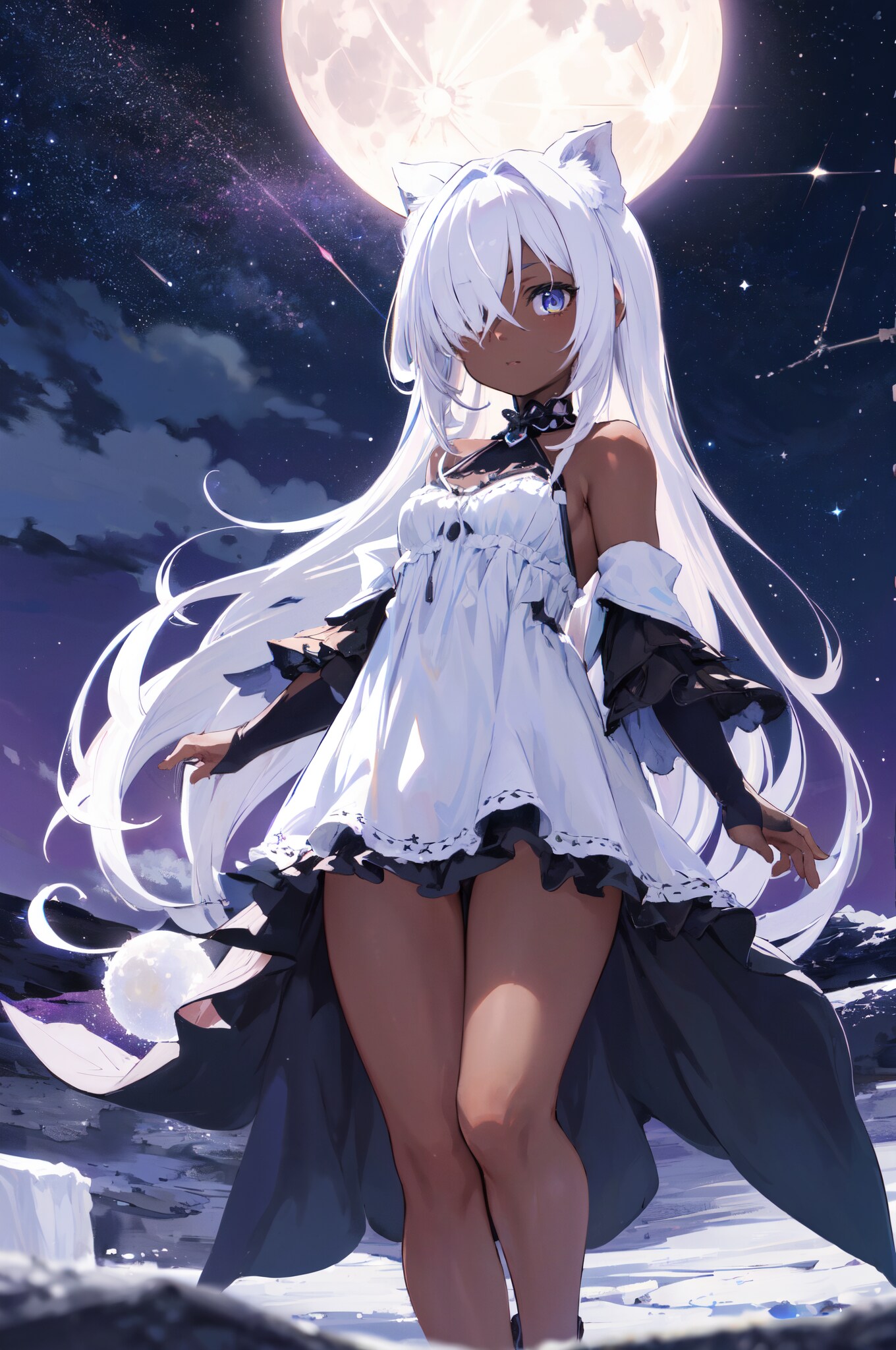 月夜の少女