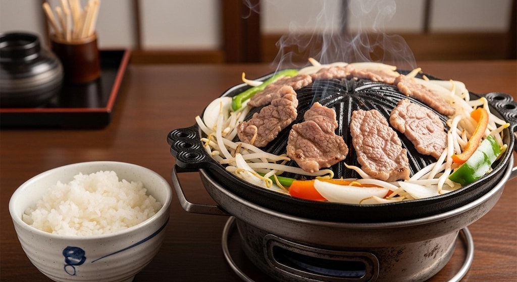 摩訶不思議食堂のジンギスカン鍋