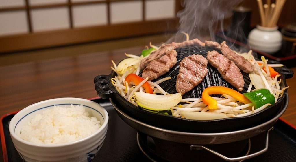 摩訶不思議食堂のジンギスカン鍋
