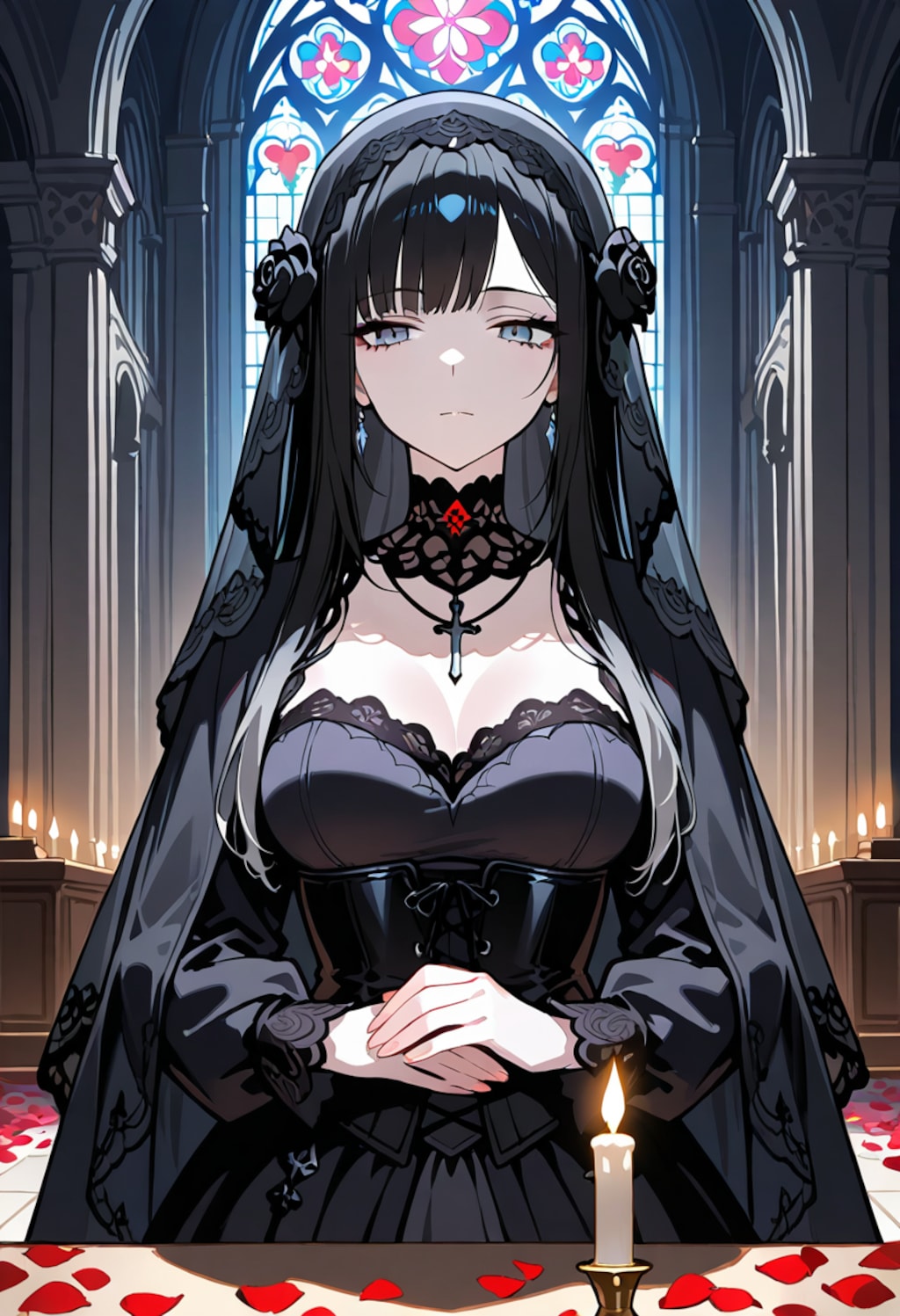 黒いベールに包まれて