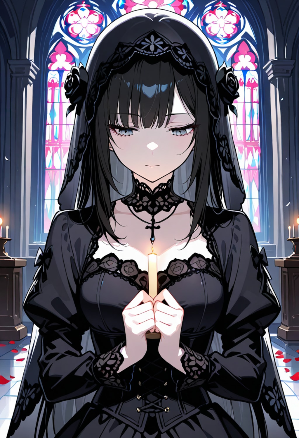 黒いベールに包まれて