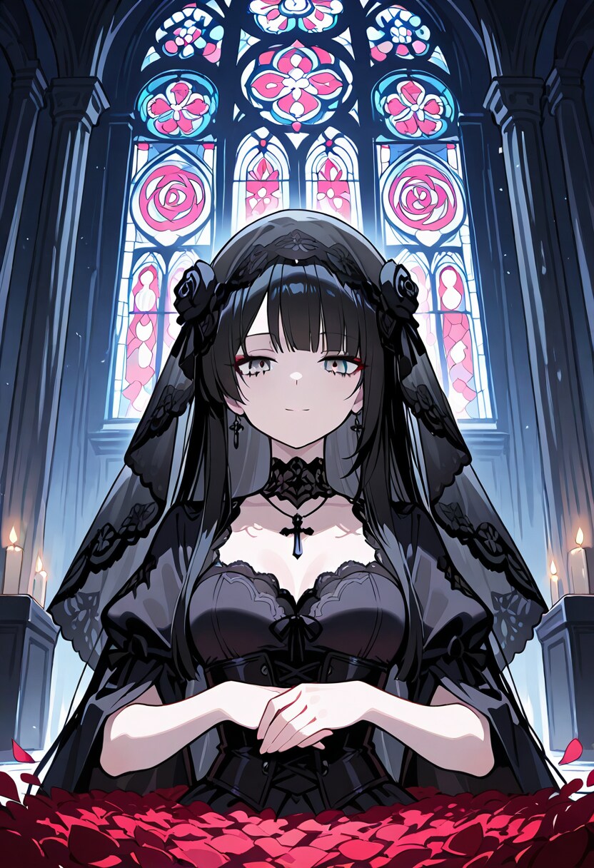 黒いベールに包まれて | の人気AIイラスト・グラビア