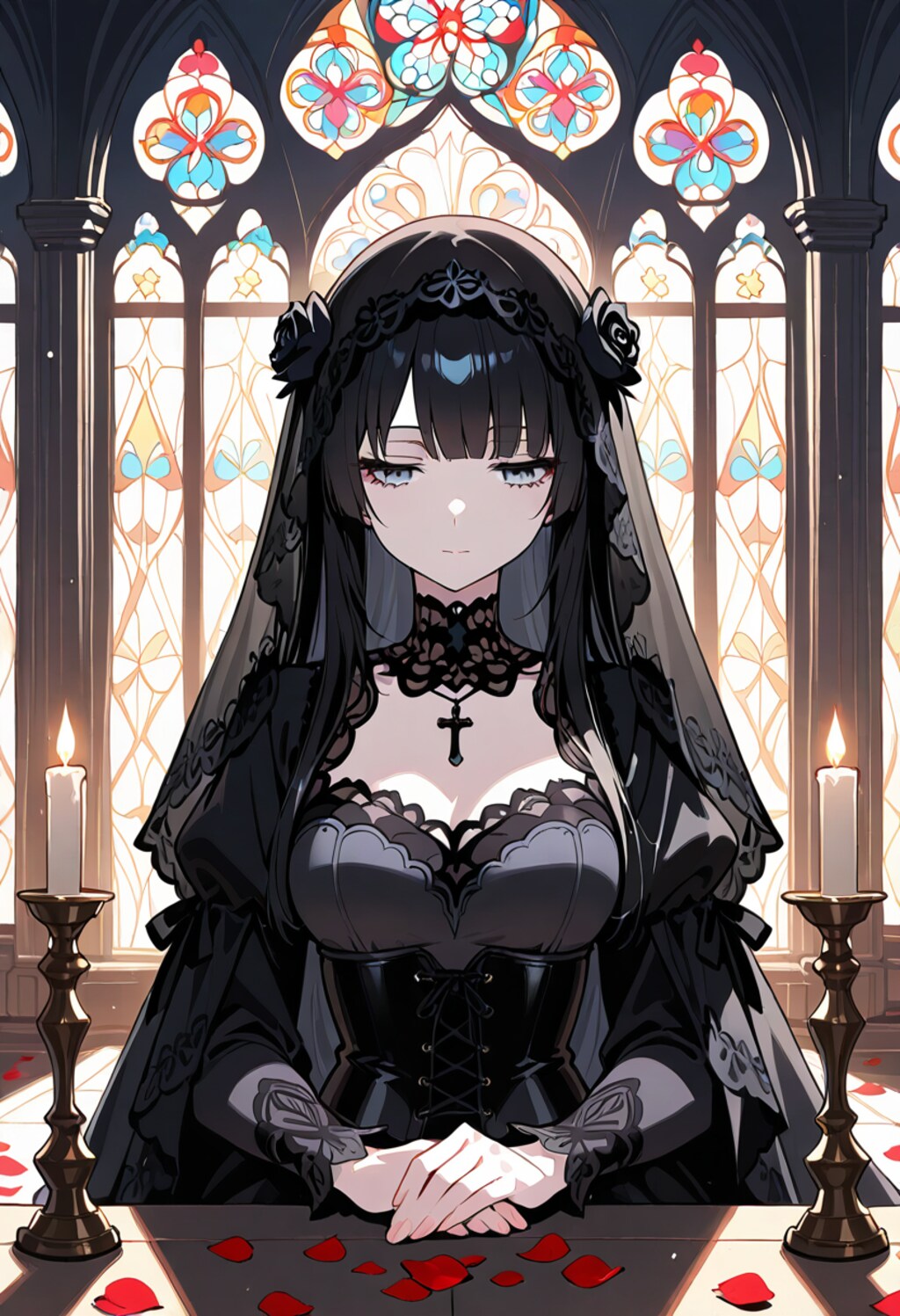 黒いベールに包まれて