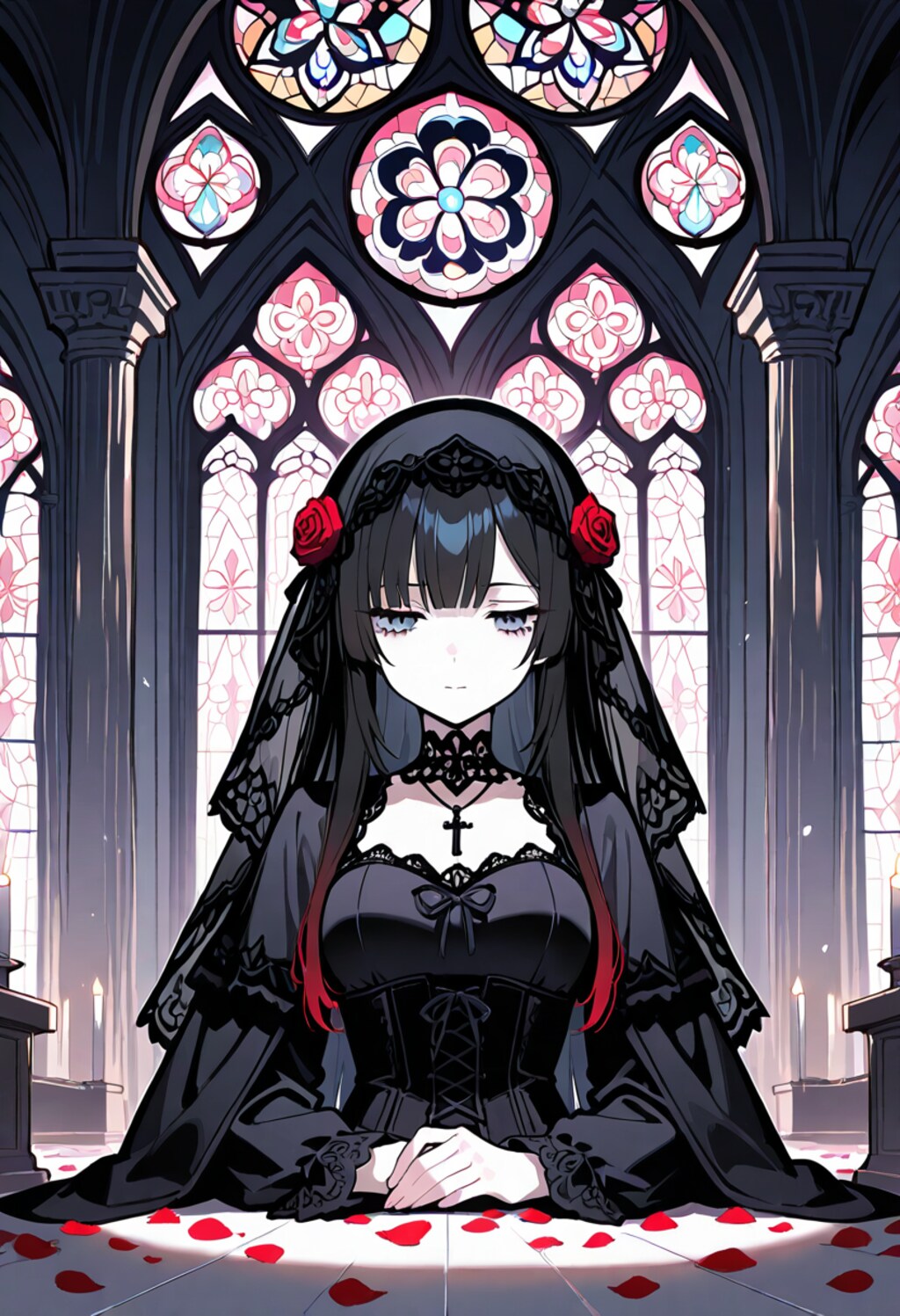 黒いベールに包まれて