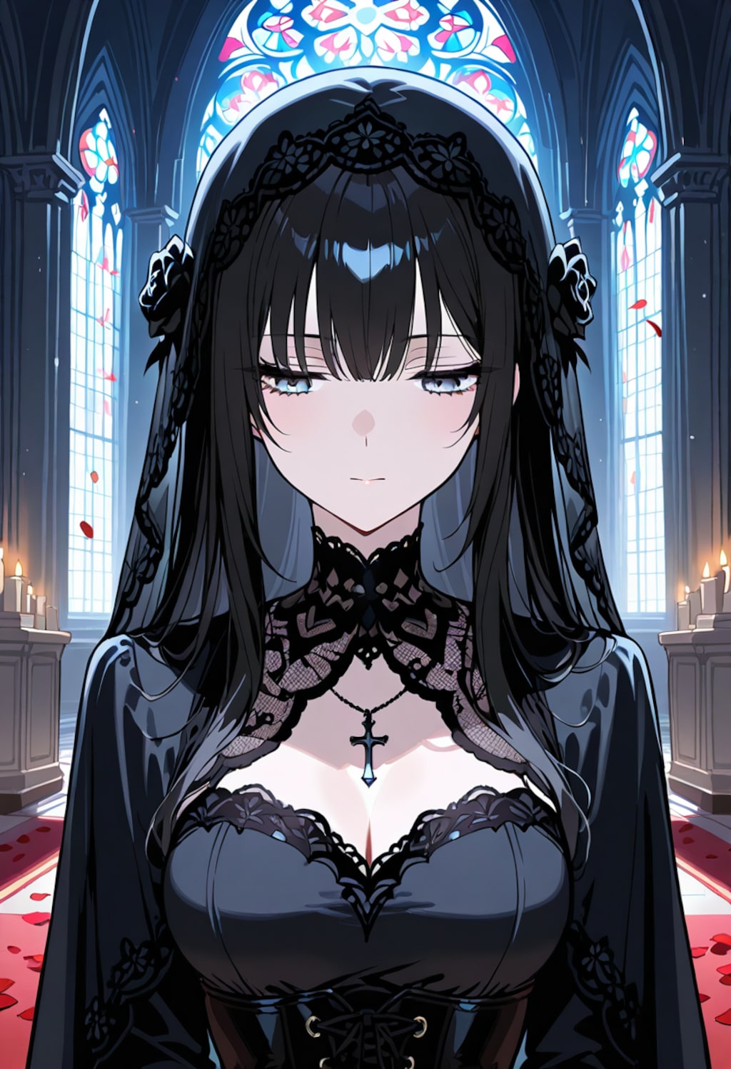 黒いベールに包まれて