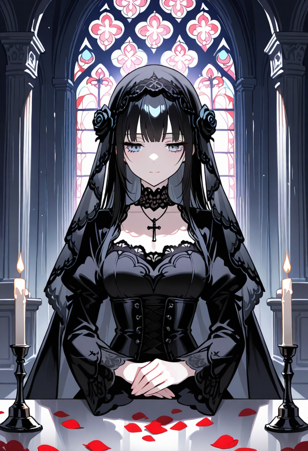 黒いベールに包まれて