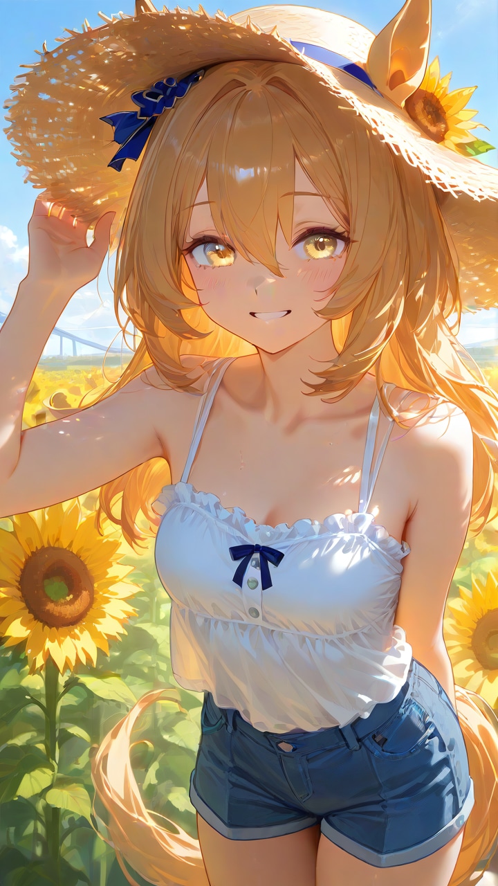 向日葵とブリッジコンプちゃん | の人気AIイラスト・グラビア