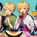 みんなでスイカ食べよ♥男子高校生版（８枚） 4枚目