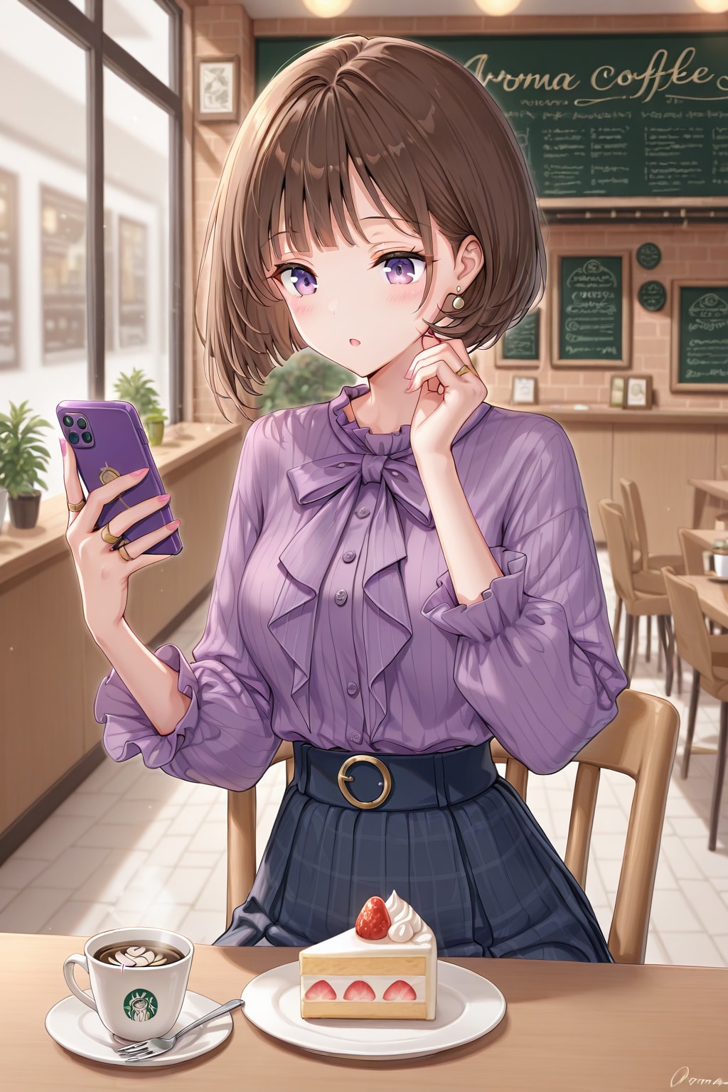 喫茶店にて