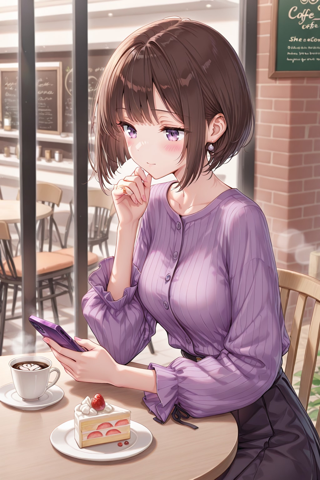喫茶店にて