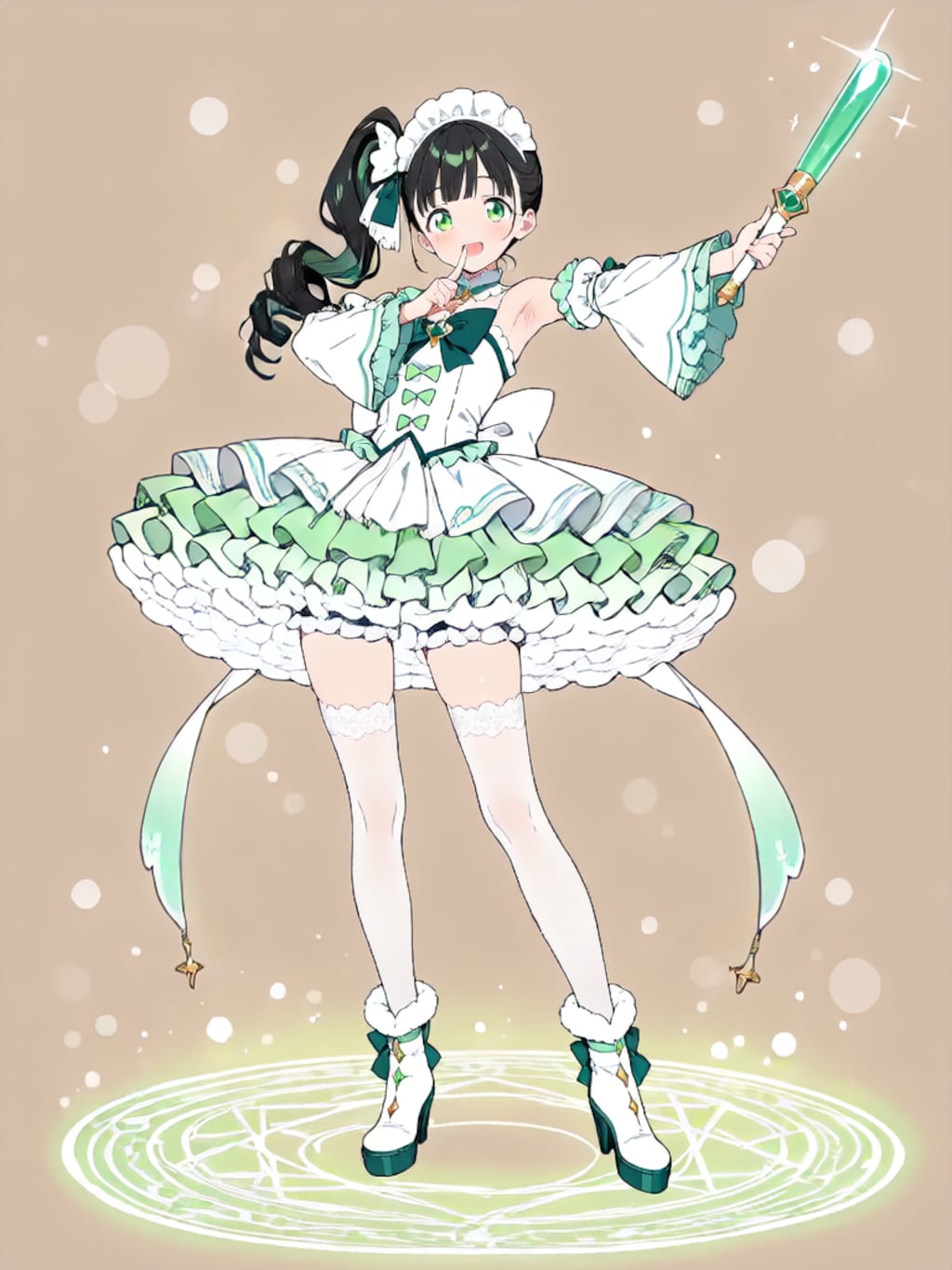 変身、魔法少女 幸乃【パラパライラスト】