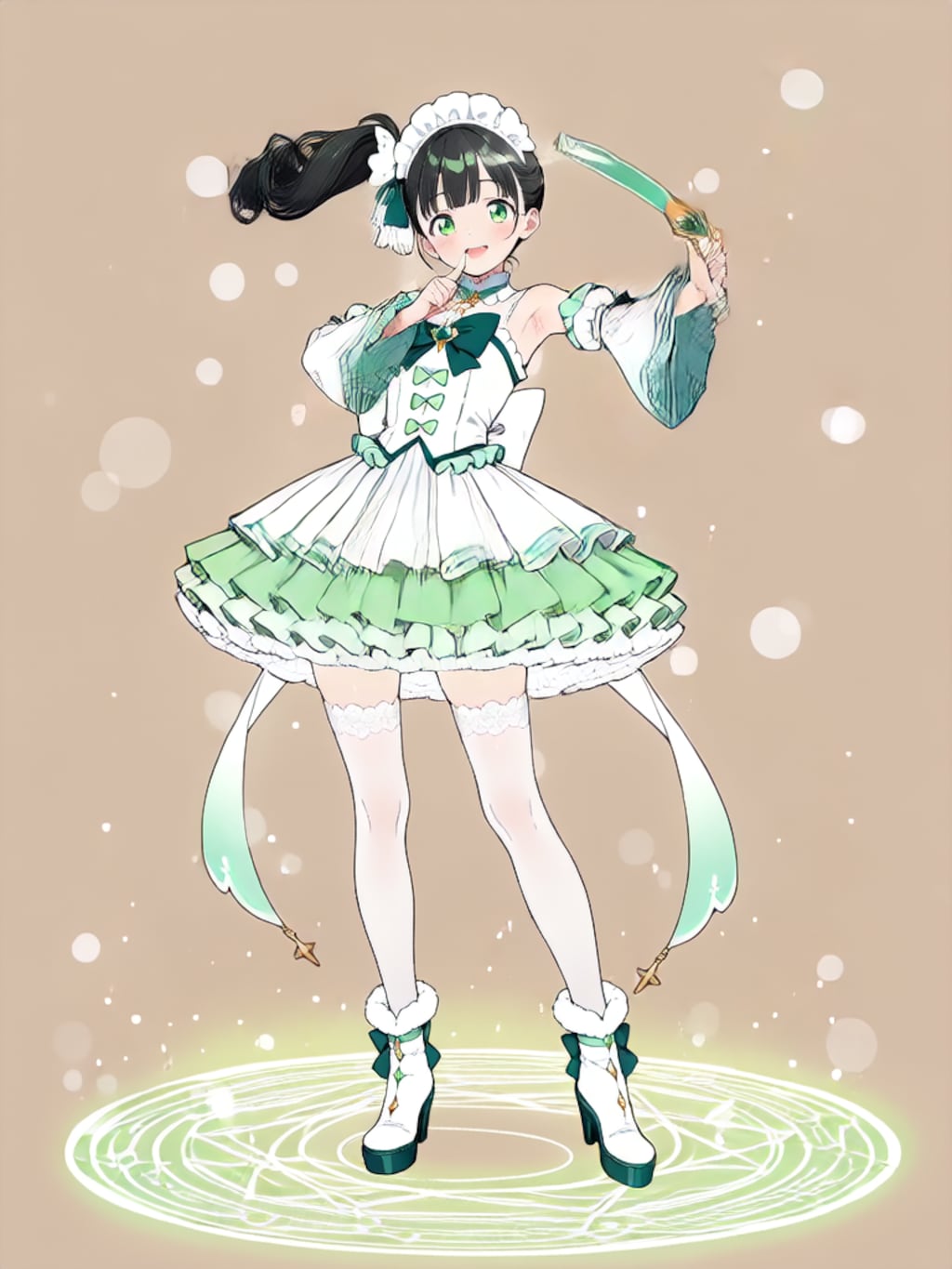 変身、魔法少女 幸乃【パラパライラスト】