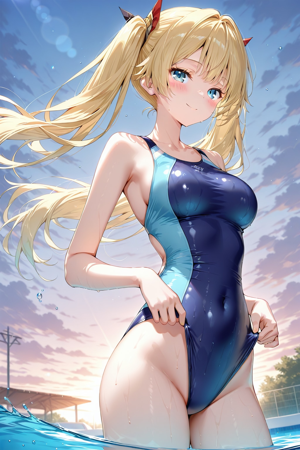 金髪ツインテール