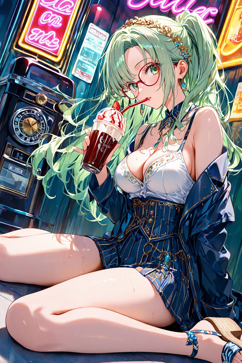 ネオン街のお姉さん♡